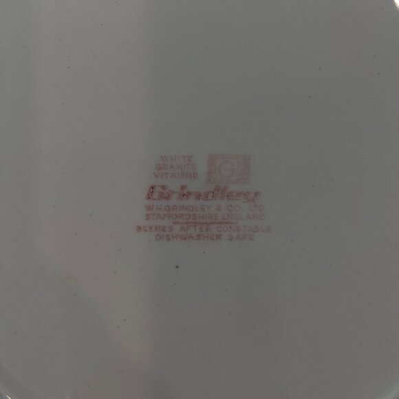 Grindley Vintage Salad Plates Salisbury Cathedral Red & White Trans - Picture 12 of 16